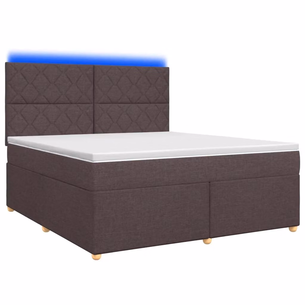 Letto box spring ibrido vidaXL con materasso a molle insacchettate e base contenitore con illuminazione sottostante e porta USB, L/P: 180 x 200 cm – 2