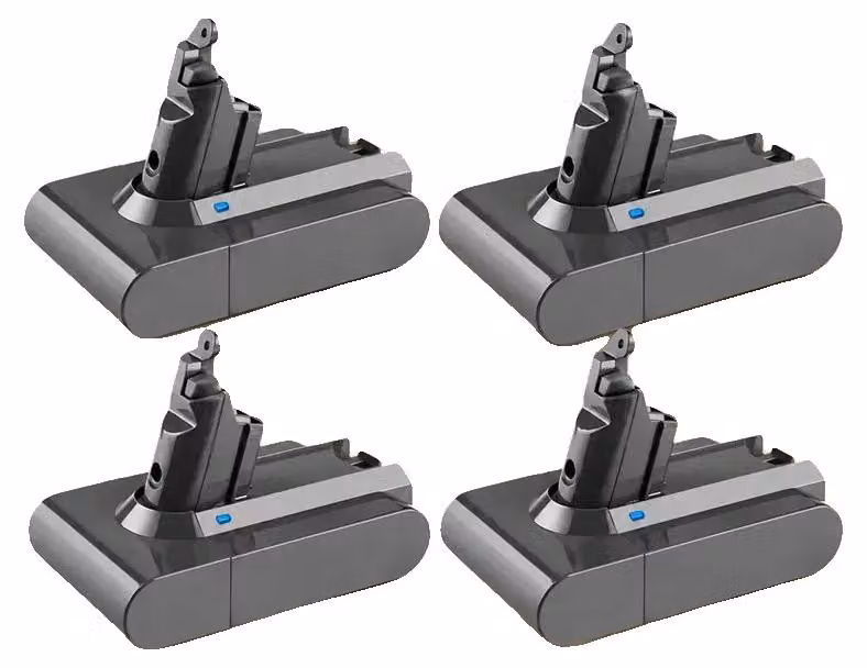 Batterie di ricambio, 21,6V, capacità 9,8Ah, confezione da 4 pezzi - V6-9800mAH