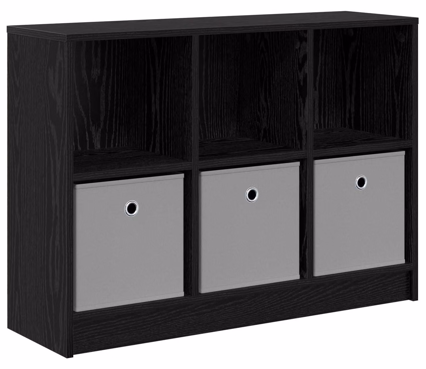 Credenza con cassetto Rovere Nero 88,5 x 27,5 x 63,5 cm
