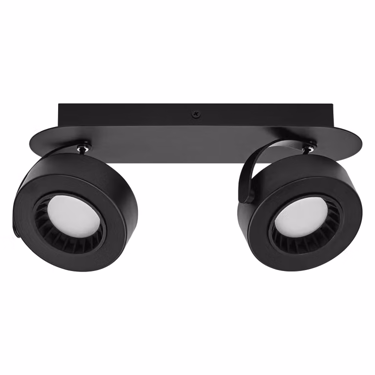 LEDVANCE DECOR SPOT VENUS, 10,5W, 450lm, nero, faretto, teste regolabili, versatile, faretto per interni, colore della luce bianco caldo, ottica di alta qualità, facile installazione