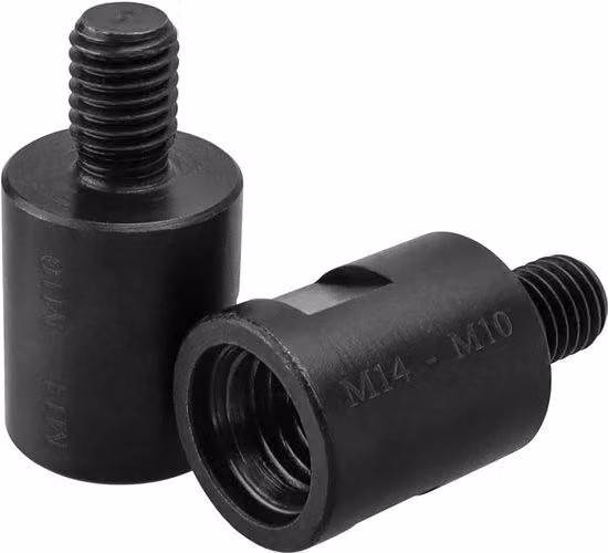 2 adattatori filettati da M10 maschio a M14 femmina, adatti per smerigliatrici angolari, adattatori per smerigliatrici angolari, adattatori per viti di lucidatura, adattatori per foratura di base, prolunga da M14 a M10