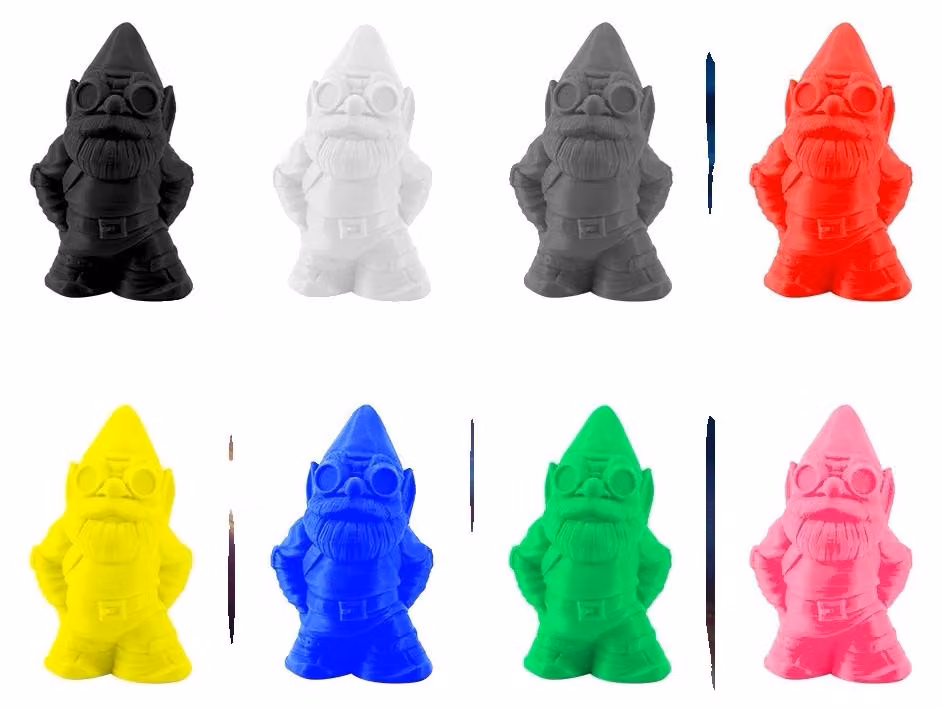 Filamento per stampa 3D, diametro 1,75 mm, materiale ecologico, PLA (5 colori: 5 bianco, 5 nero)