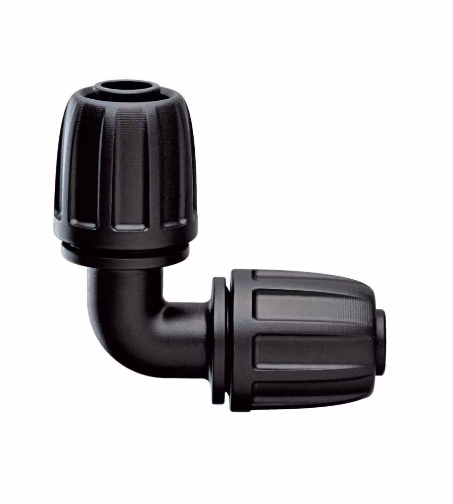 Claber Raccordo ad angolo 1/2" Nero per tubi collettori 13-16 mm