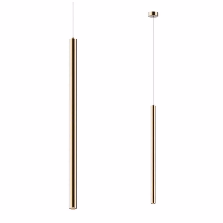 Plafoniera Luce a sospensione Luce per interni Tuba oro Zuma Line Loya P0461-01A-F7F7