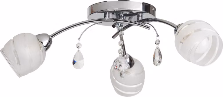 Lampada da soffitto per bagno E14 3x60W colore cromo 2621 Melissa Rabalux