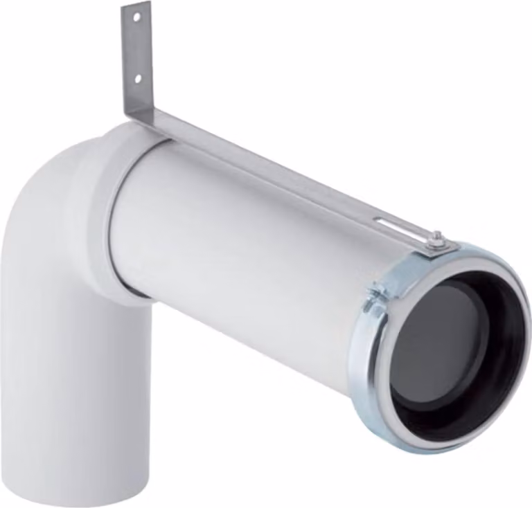 Set raccordo curvo Geberit WC 90 Gr. con prolunga, bianco, 1 pz.