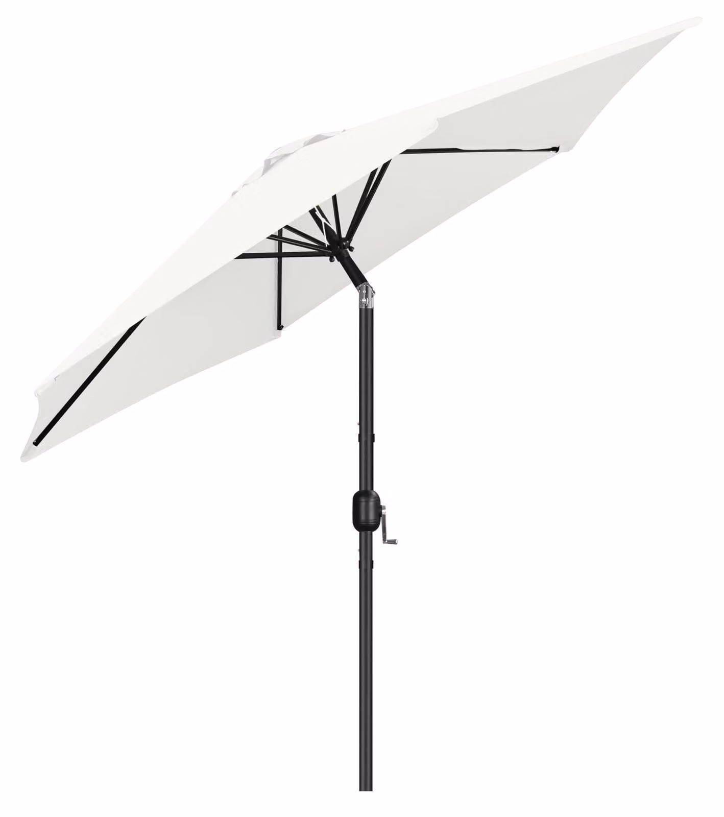 Ombrellone rotondo con manovella - Protezione UV UPF 50+ - Senza base - Balcone, terrazzo, mercato e giardino