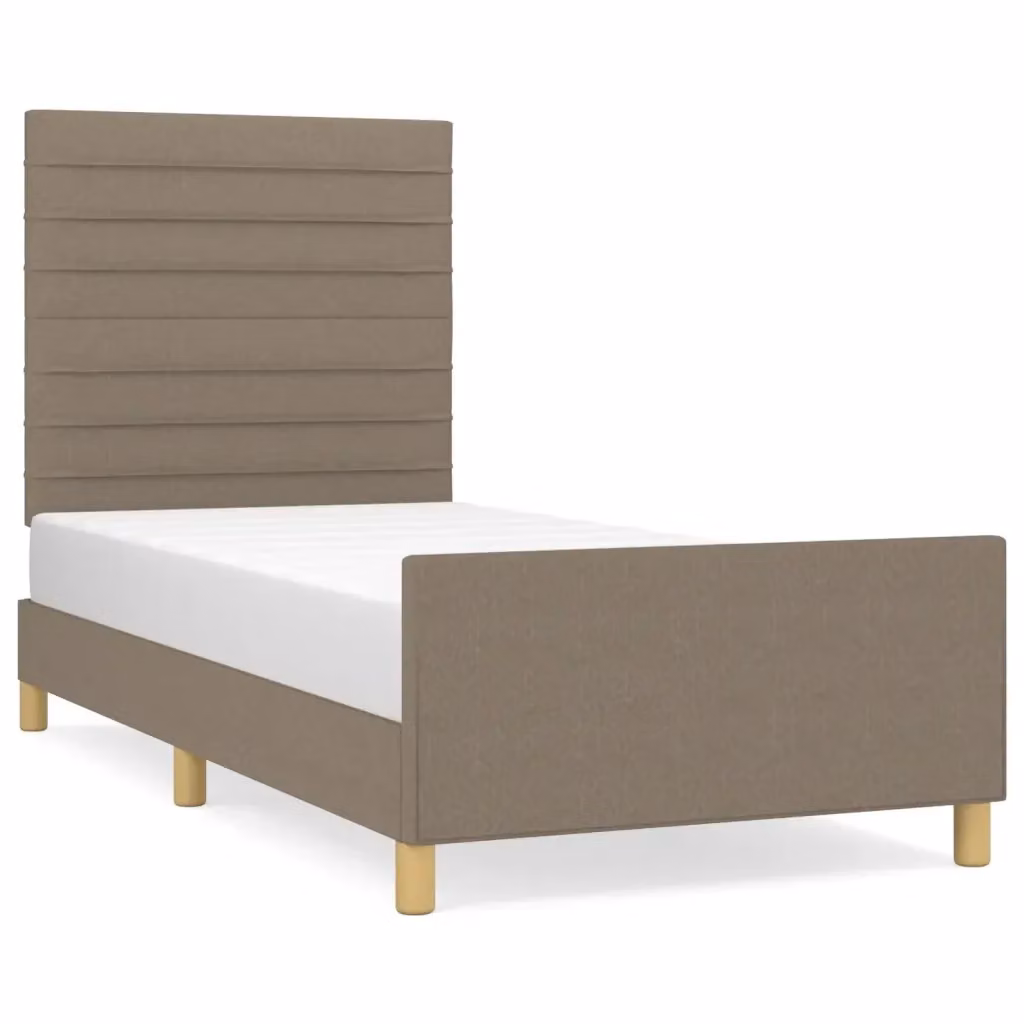 Giroletto vidaXL in legno e tessuto beige per adulti L/P/H: 203 x 80 x 128 cm – 2