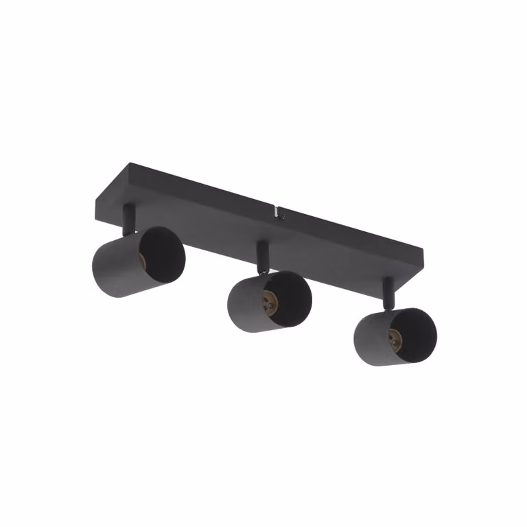 Faretto da soffitto Lindby Jorell, nero, 35 cm, 3 ganci, GU10