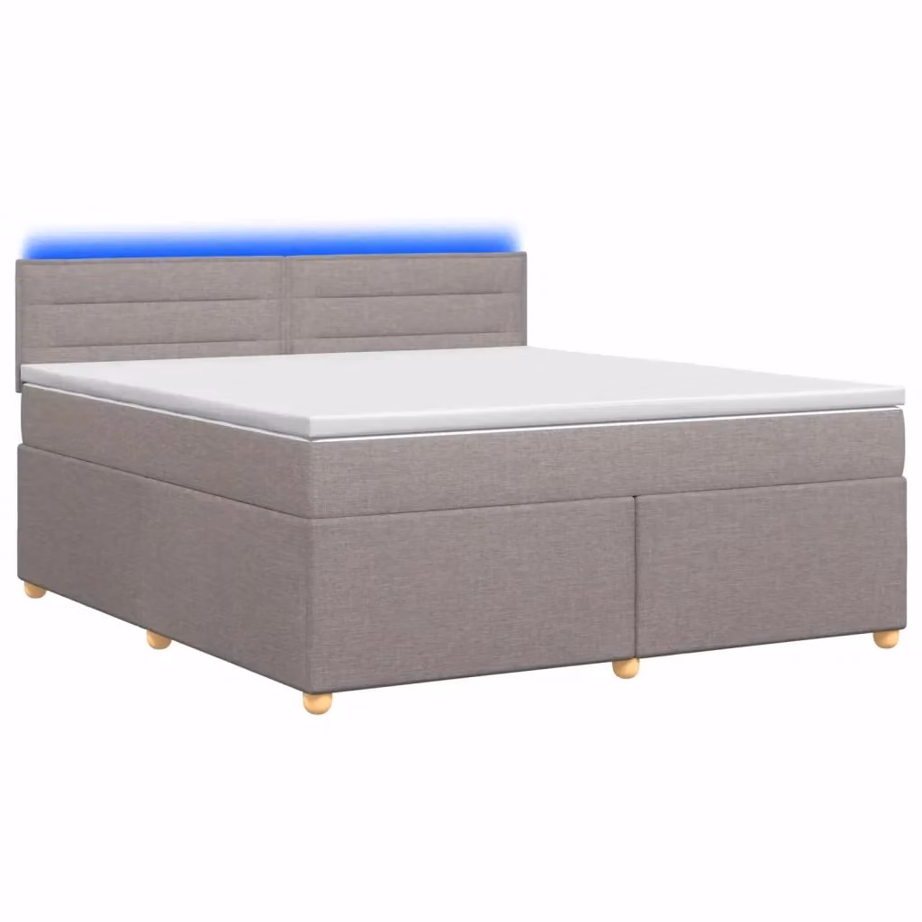 Letto box spring con materasso vidaXL in tessuto con base a sollevamento, illuminazione sottostante e porta USB, L/P/H: 140 x 200 x 100,5 cm – 2