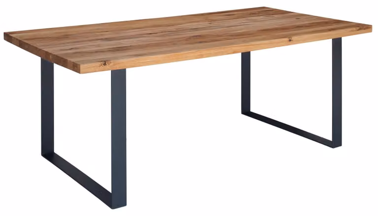 MASSIVMOEBEL24 | tavolo da pranzo in legno di Quercia Selvatica/ Cerro 160x90x76 quercia naturale oliato MONTREUX #113