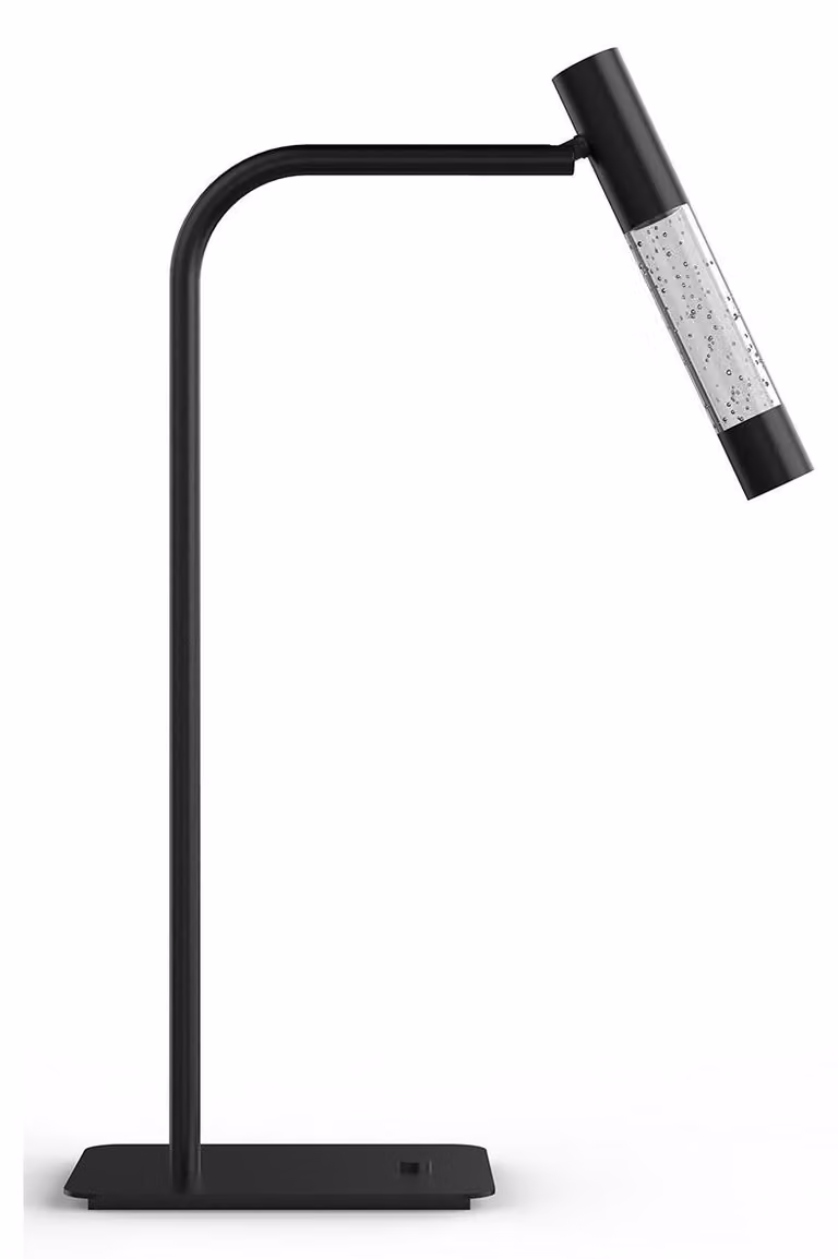 Lampada da tavolo - nero - Alisio -  vetro metallo - lampada da scrivania - LED - 4593ZW - Steinhauer