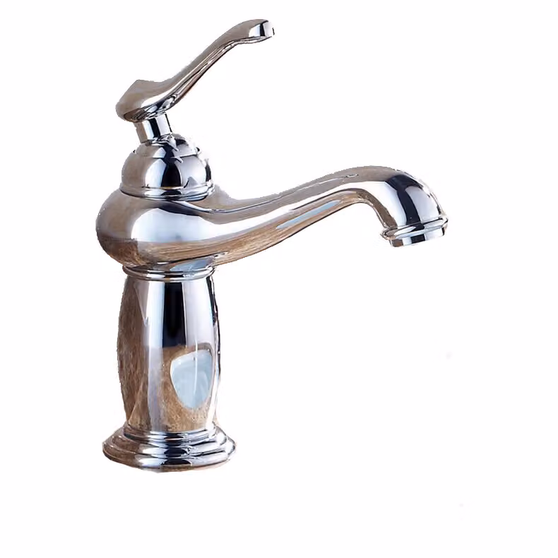 Miscelatore per lavabo VIOLA KRAN retro ARGENTO CROMO NERO LAUFERI