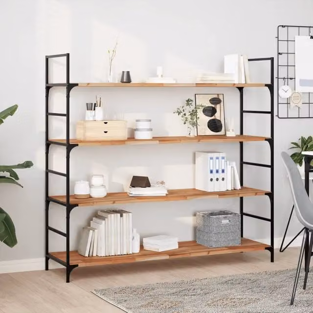 Mensole da Parete 2 pz 140x40x2 cm Legno Acacia Rifinito a Olio 3279568