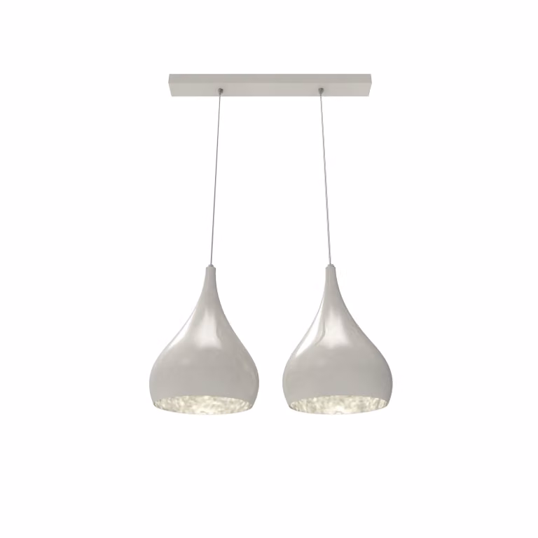 Lampada A Sospensione Calice Lineare X2 Monocolore Lucida