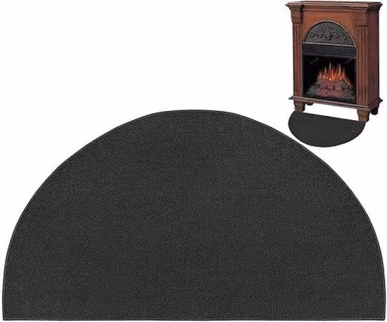 Protezione ignifuga per pavimenti in legno - Tappetino antiscivolo ignifugo per piastrelle in legno - 102 x 50 cm - Tappetino ignifugo per la protezione del legno - Cuscino impermeabilizzante per piastrelle