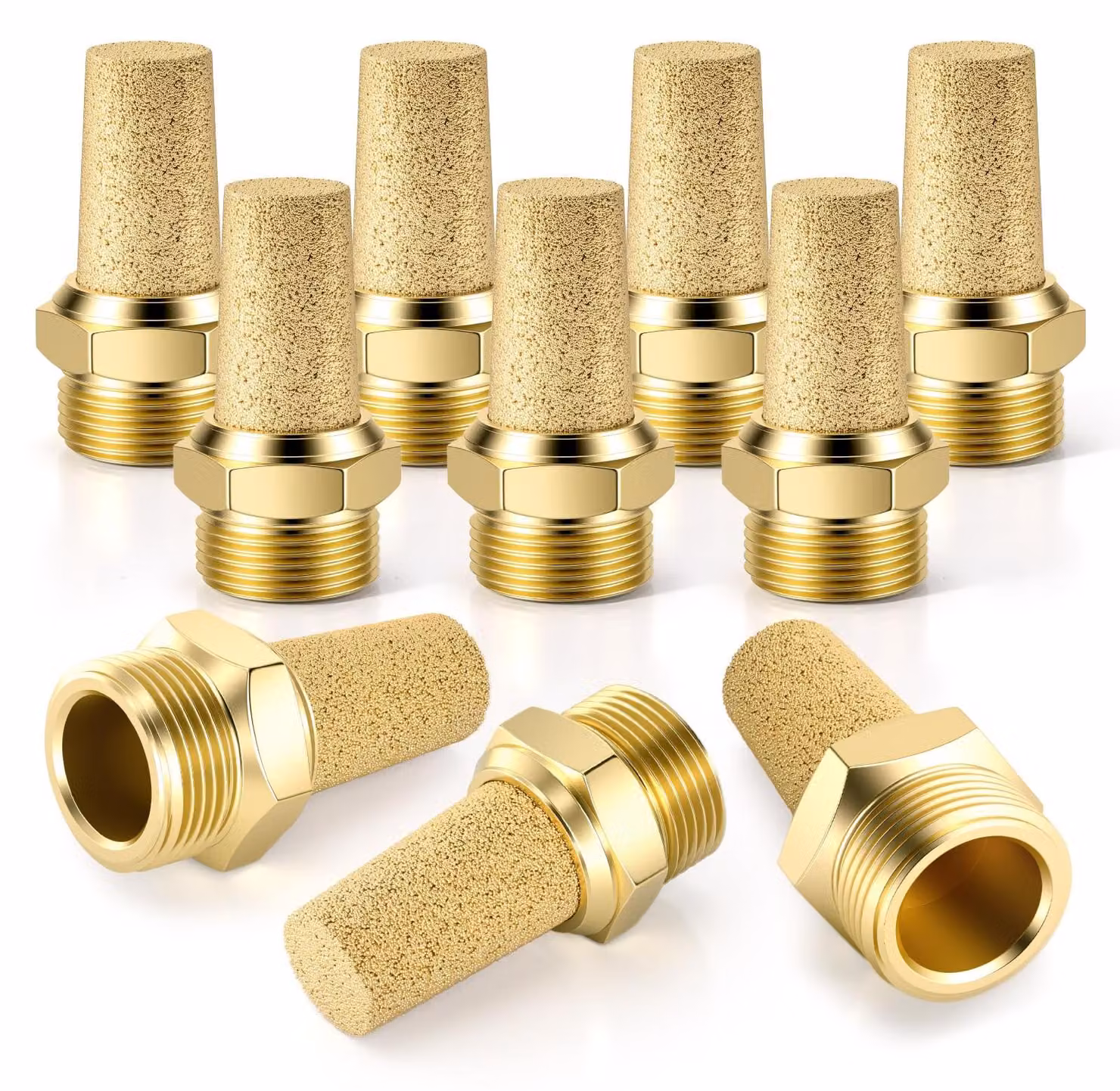 10 ammortizzatori pneumatici SL-01 con filettatura esterna da 1/8"