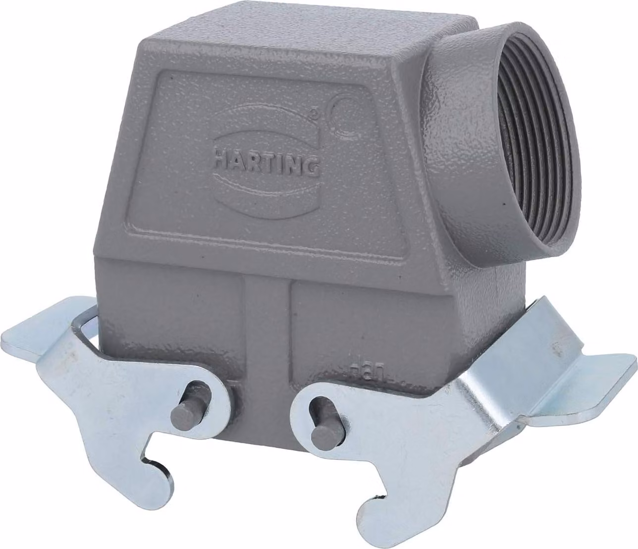 HARTING Han 10B Custodia con manicotto alta, 1xPG29 uscita cavo laterale, con 2 staffe trasversali Vite PG29 Area di serraggio