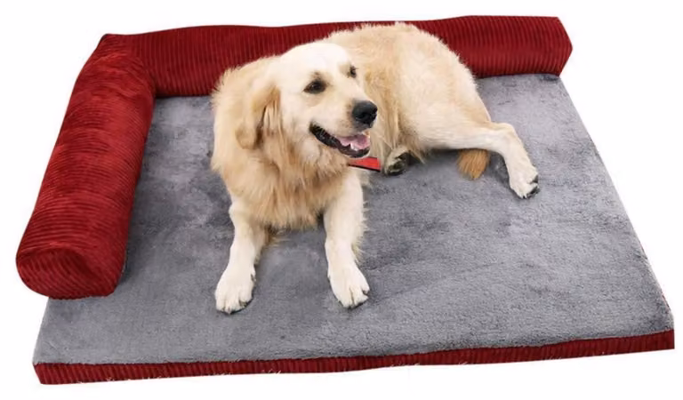 Cuccia per cani, lavabile, con rivestimento removibile, colore rosso "jujube", taglia M, dimensioni 70x55x15 cm