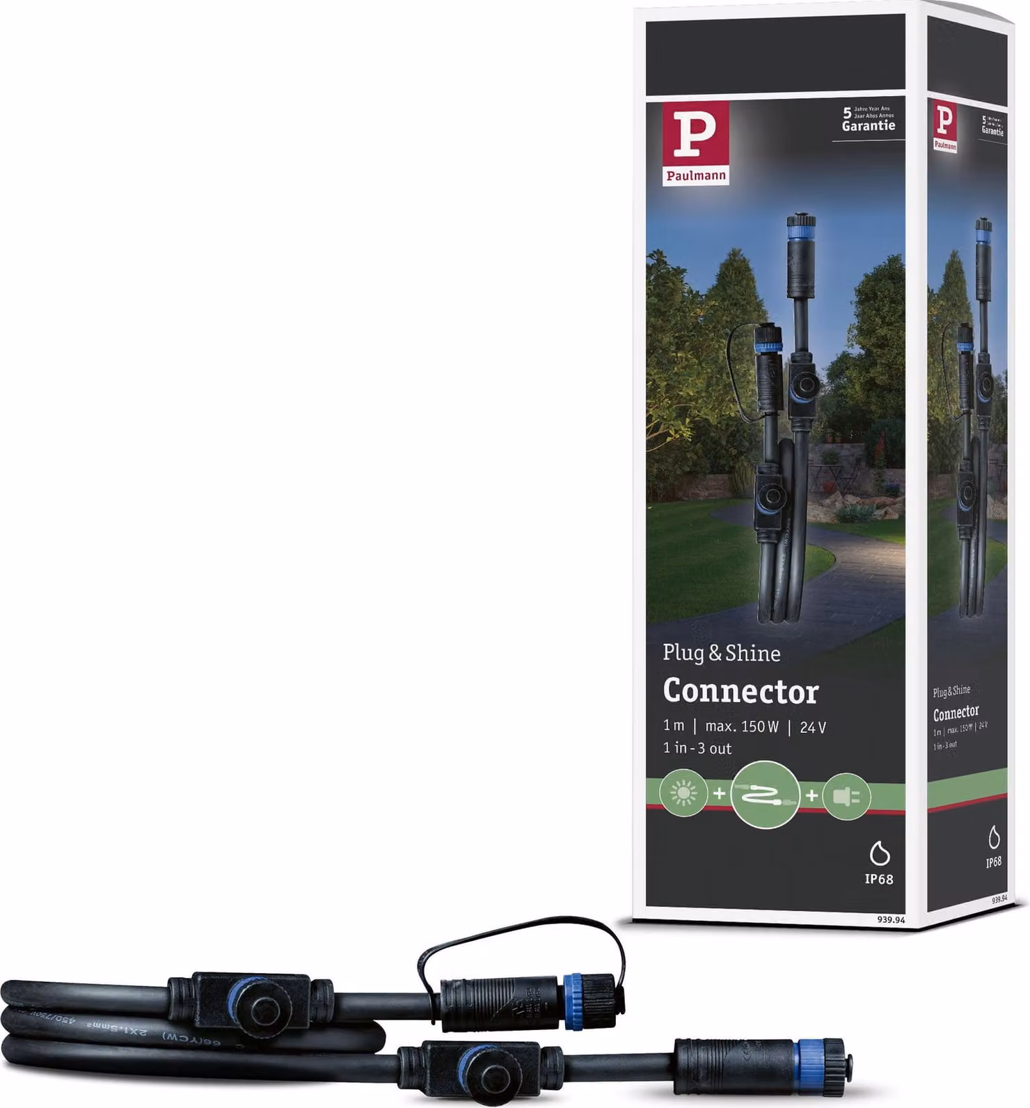 Paulmann Plug & Shine Kabel 1m 3 Ausgänge