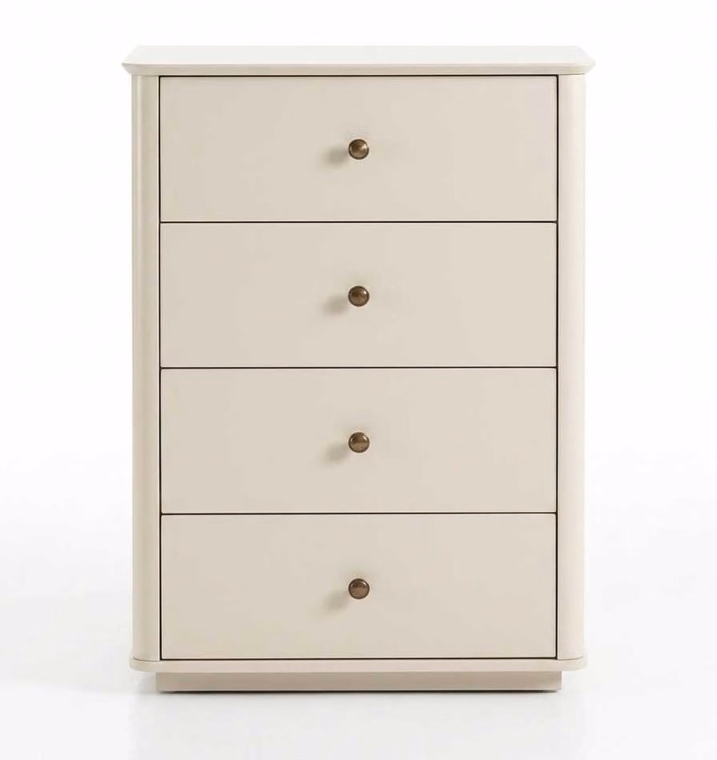 Schubladenkommode Beige Modern Eleganter Kommode Schrank Sideboard