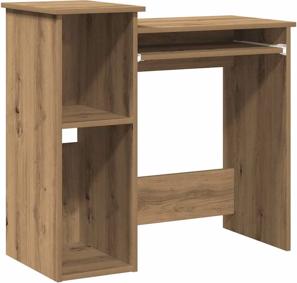 Scrivania Mensole Rovere Artigianale 84x40x78 cm Truciolato