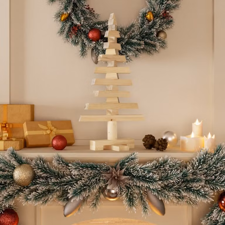 Maison Exclusive - Albero di Natale in legno da decorare 60 cm in legno massello di pino