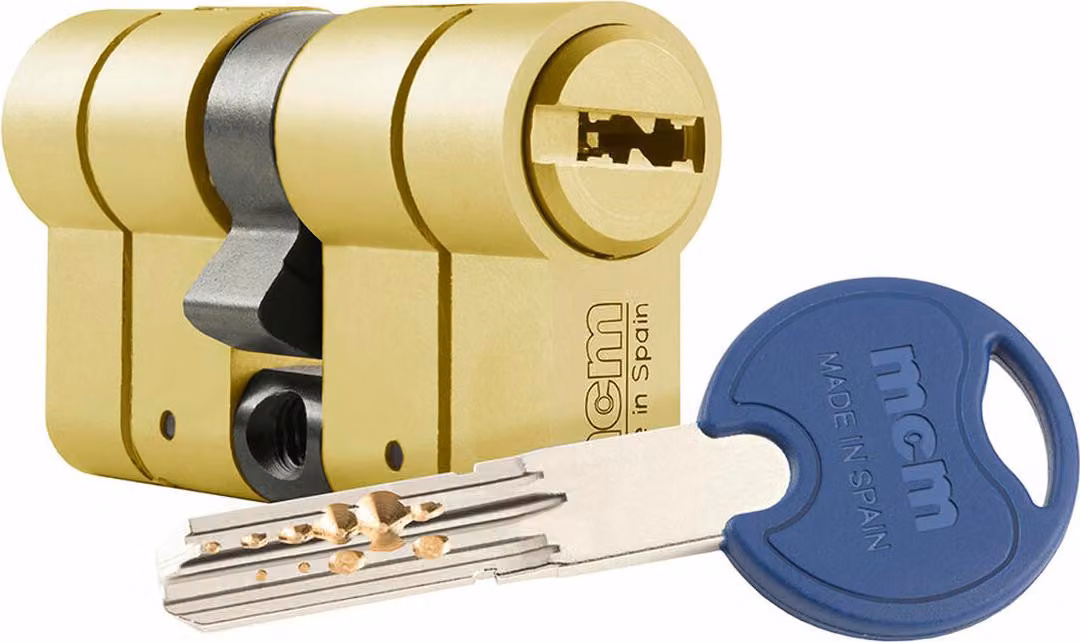 Cilindro di chiusura MCM SCX+DE 30-30 Cilindro doppio antibumping in ottone acciaio