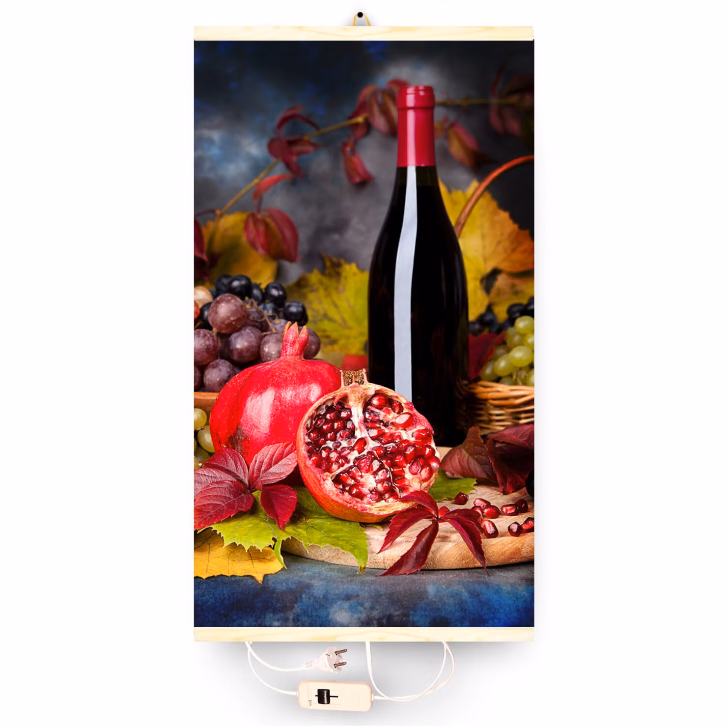 Riscaldamento a infrarossi termostato immagine riscaldatore pannello di riscaldamento a infrarossi radiatore 430W riscaldatore elettrico con vino motivo