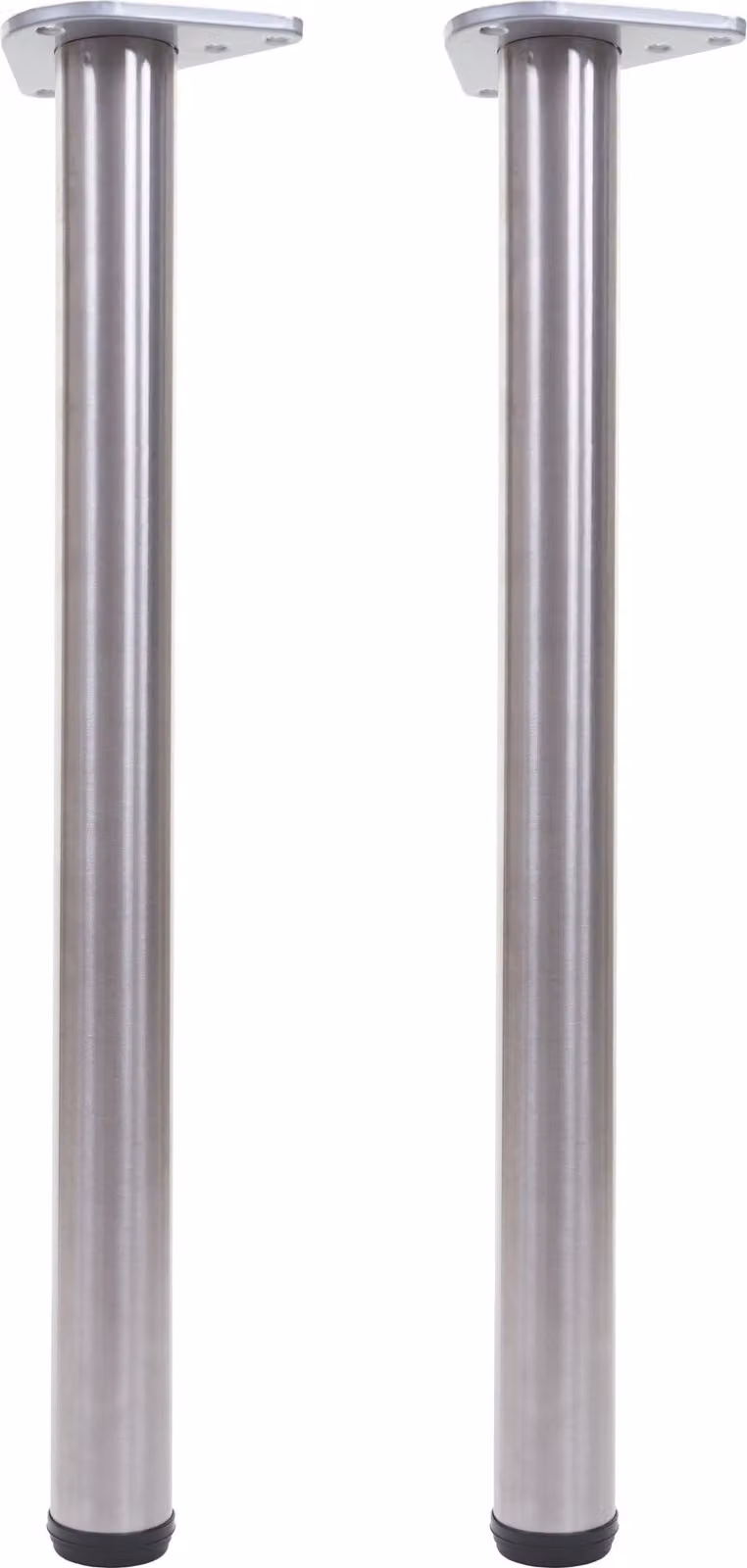 set di 2 gambe per tavolo HWC-H36, per tavolo da pranzo con struttura in acciaio inox, 73cm