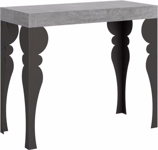 Consolle Allungabile GIORDANOSHOP in Nobilitato Grigio L/P/H: 90-300 x 40 x 77 cm – 1