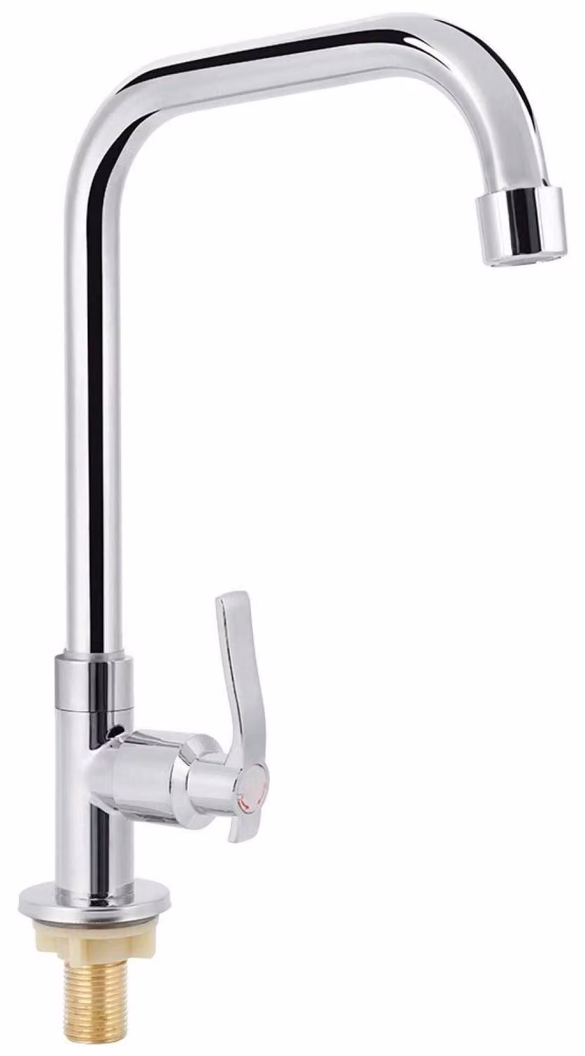 Rubinetto per acqua fredda, acciaio inossidabile, girevole a 360°, miscelatore monocomando