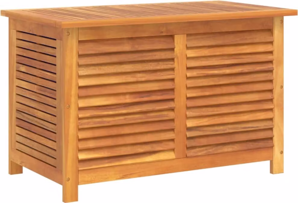 Contenitore Giardino con Feritoia 90x50x56cm Massello Acacia