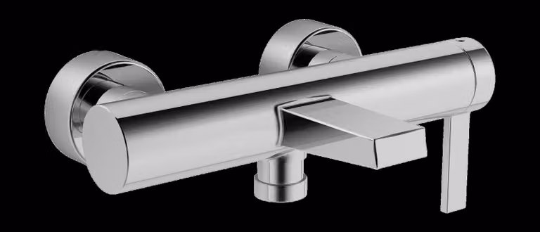 HANSA HANSALOFT Mitigeur de bain et douche, commande latérale, saillie:162mm, chrome, 57702103, 57702103