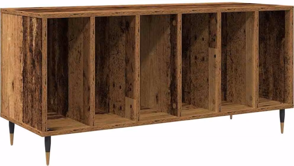 Mobile porta vinili Legno vecchio 100 x 38 x 48 cm