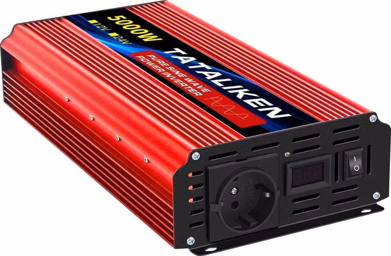 Inverter, uscita CA 220 V, compatibile con prese UE, 24 V 5000 W 220 V 50 Hz UE
