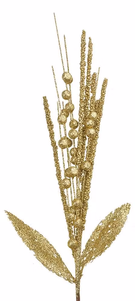 Clayre & Eef Ramo di decorazione 63 cm Plastica color oro