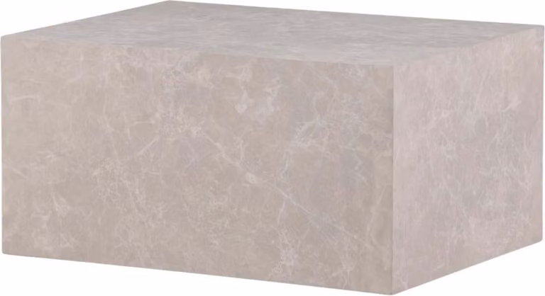 FURNLUX Tavolino York Marble Grey 60cm / Hauptfarbe: Grau / Dimensioni: 60 x 80 x 40 cm