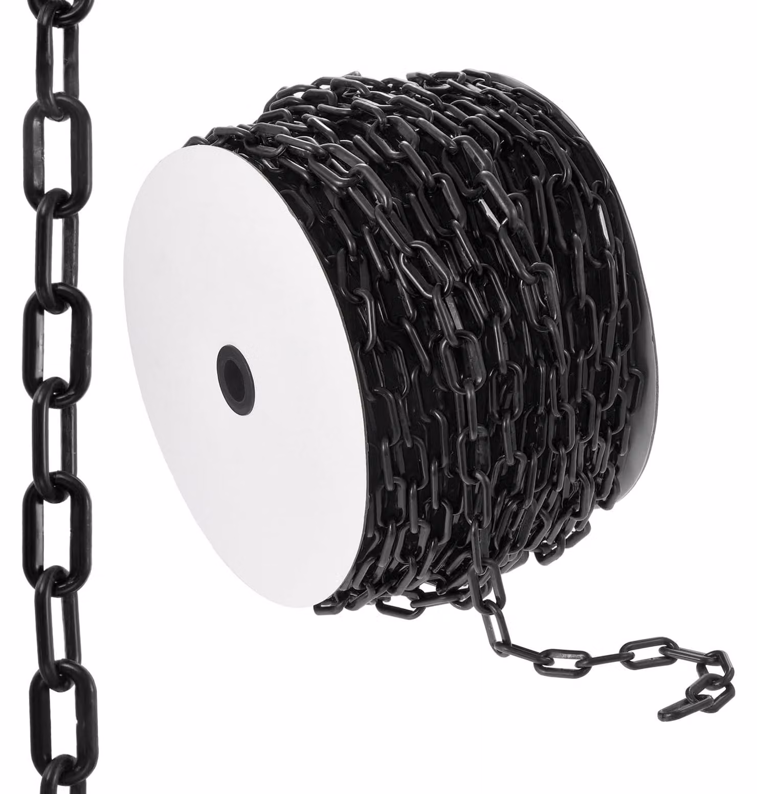 Catena di delimitazione, lunghezza 61 metri, colore nero, materiale polipropilene, diametro 6 mm, ideale per il controllo di folle