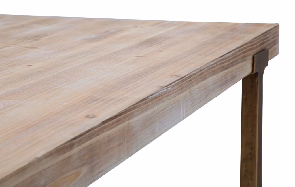 Tavolo rettangolare Ankara Mauro Ferretti in legno marrone con base a slitta in metallo L: 150 cm, P: 90 cm, H: 78 cm – 2