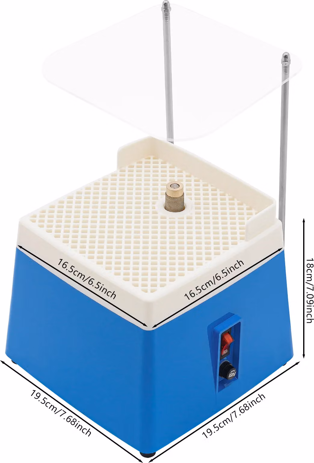 Mini macinino portatile, macinatura efficiente a 220 V, design leggero, blu