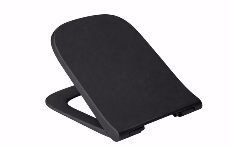 Sedile WC Ramm adatto per Roca Gap Slim Softclose, nero