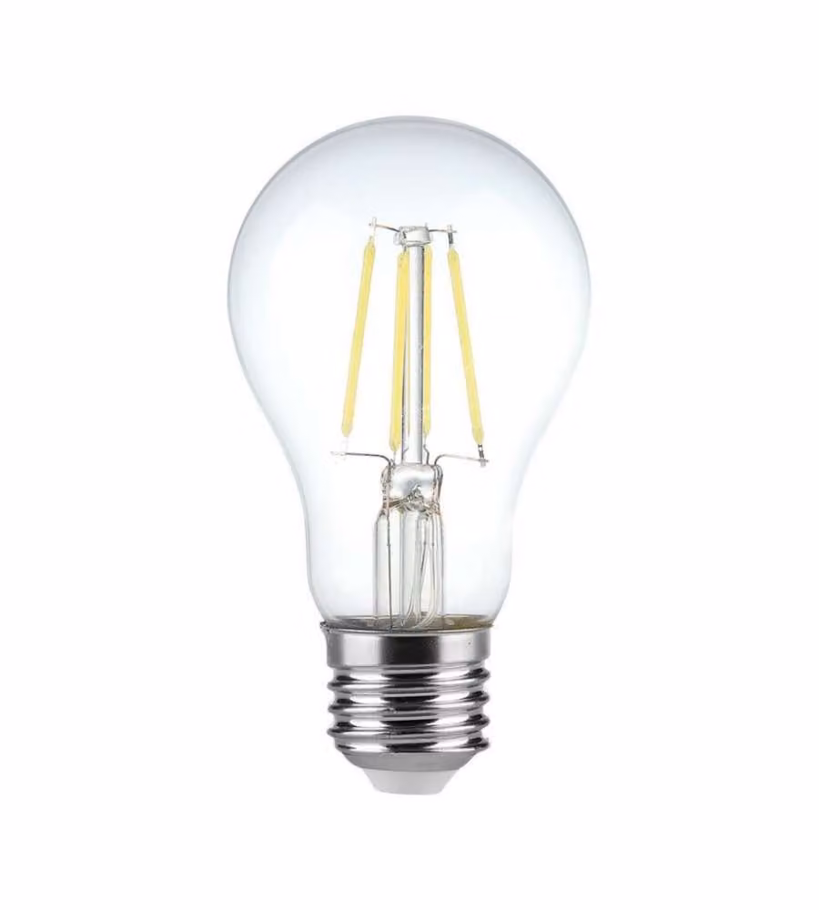 V-TAC Lampadina LED E27 4W 100LM/W A60 Filamento 6500K