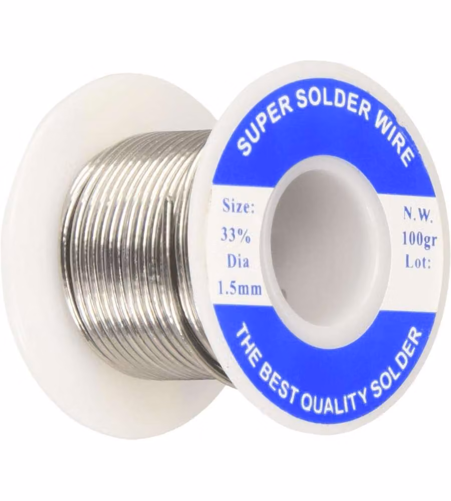 Filo Saldatura Bobina 100g Diametro 1,5mm Alta Qualità