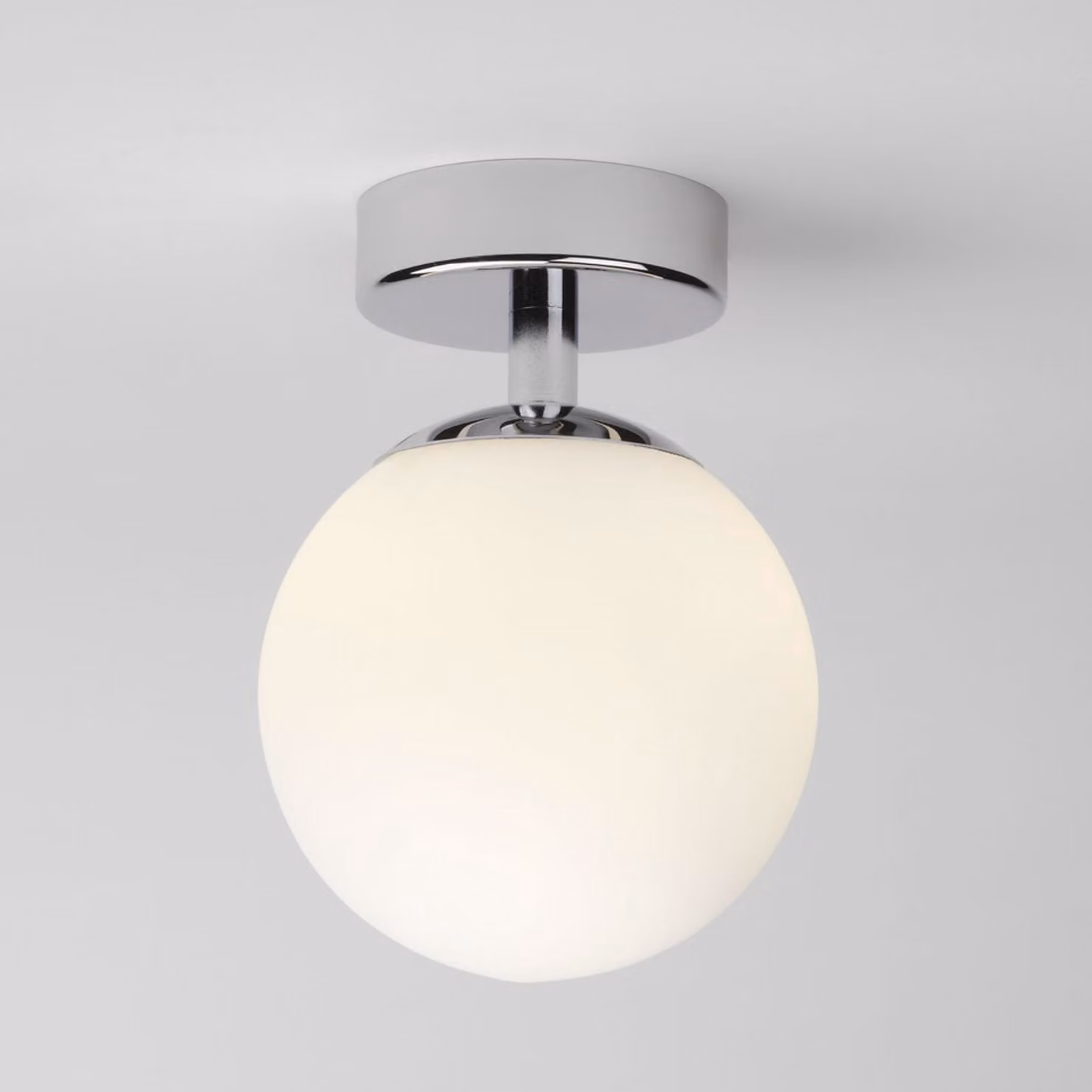Plafoniera Lampada da bagno Luce a sfera Plafoniera in vetro opale Illuminazione