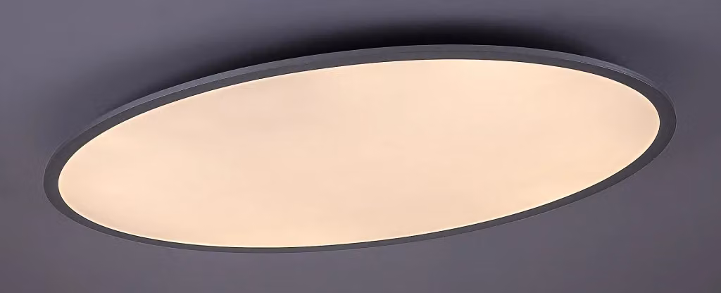 Plafoniera LED Rabalux Taleb ovale bianca e argento con telecomando e regolazione intensità, 40W, L: 60 cm – 2