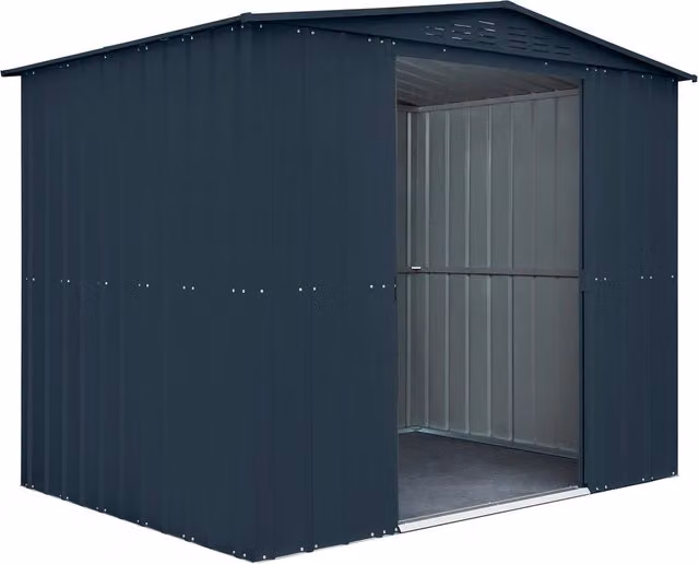 Casetta Box da Giardino 245x185xH198 cm in Lamiera Antracite
