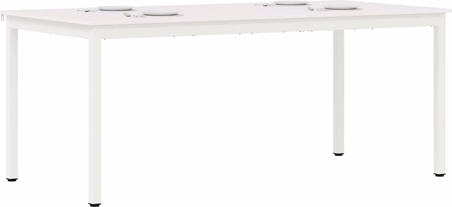 Tavolo da pranzo SYFAX™ bianco 180 x 90 x 75 cm in legno di pino massiccio