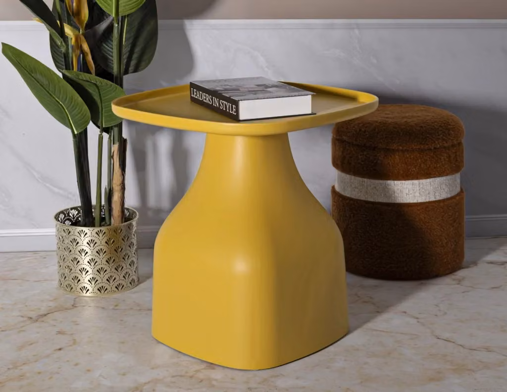 Tavolinetto Gea Mauro Ferretti Giallo Design Moderno L/P/H: 48 x 48 x 50 cm – 2