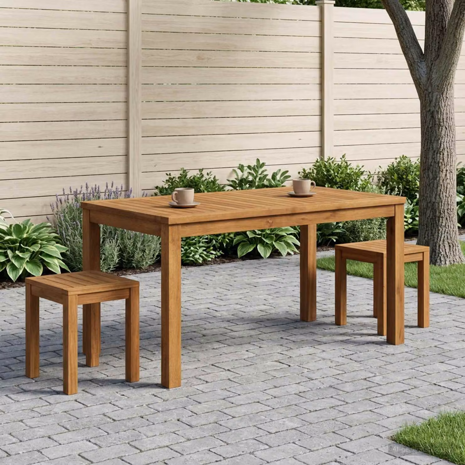 vidaXL Tavolino da salotto rettangolare in legno di acacia color marrone, L: 100,5 cm, P: 49 cm, H: 45 cm